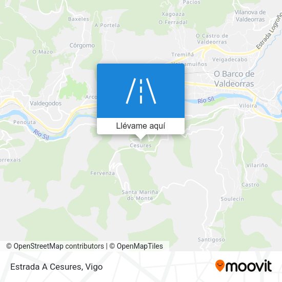Mapa Estrada A Cesures