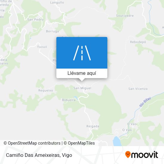 Mapa Camiño Das Ameixeiras