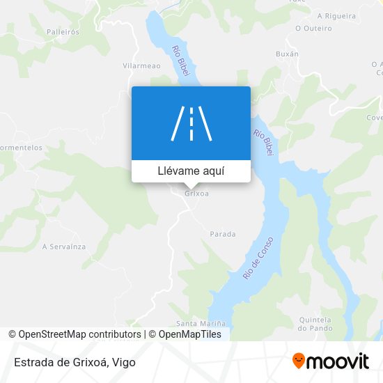 Mapa Estrada de Grixoá