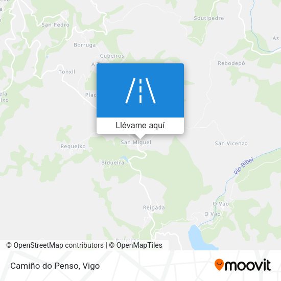 Mapa Camiño do Penso