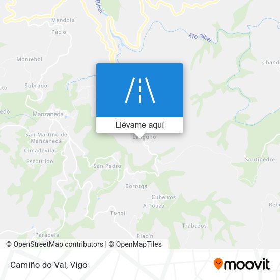 Mapa Camiño do Val
