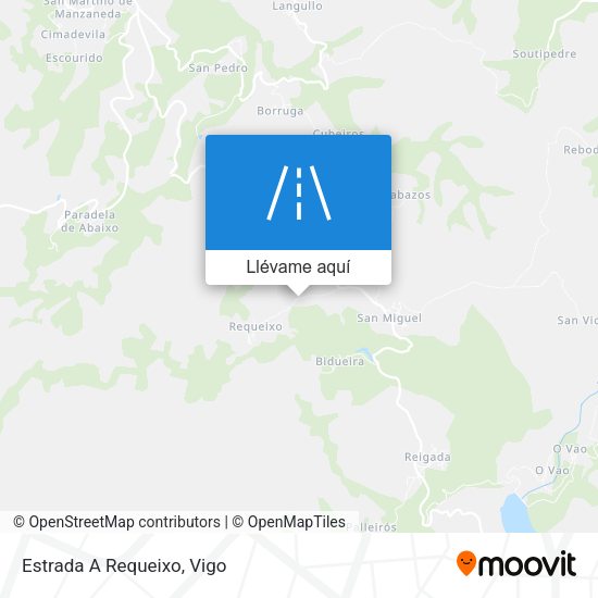 Mapa Estrada A Requeixo