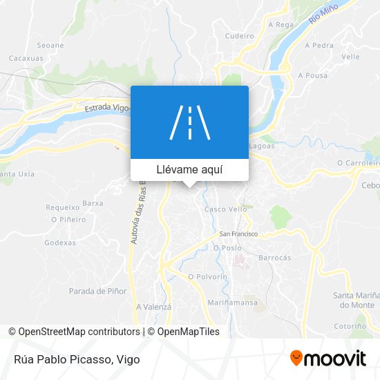 Mapa Rúa Pablo Picasso