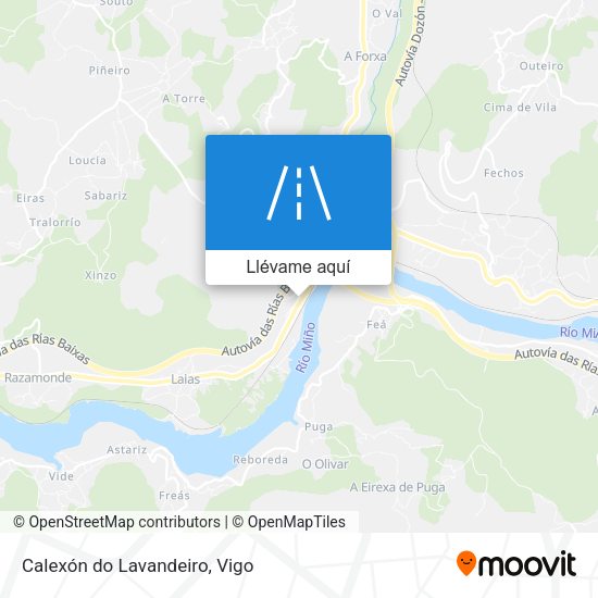 Mapa Calexón do Lavandeiro