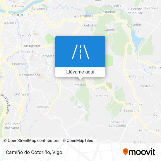Mapa Camiño do Cotoriño