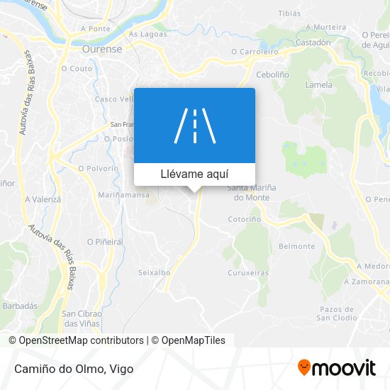 Mapa Camiño do Olmo