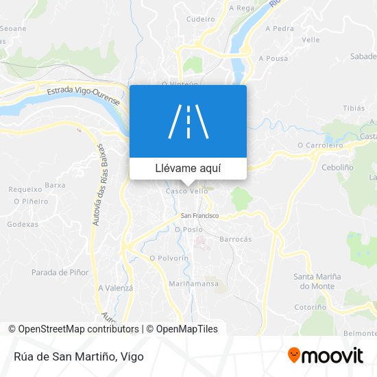 Mapa Rúa de San Martiño