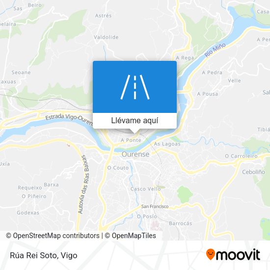 Mapa Rúa Rei Soto