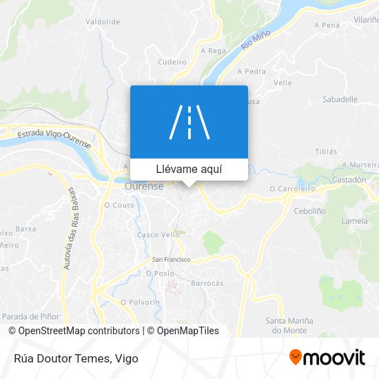 Mapa Rúa Doutor Temes