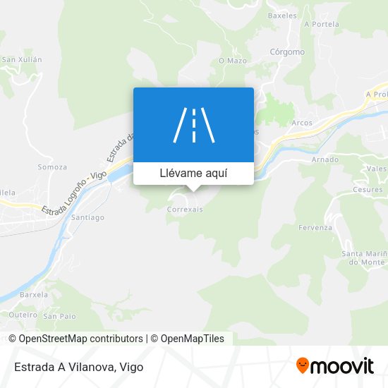 Mapa Estrada A Vilanova