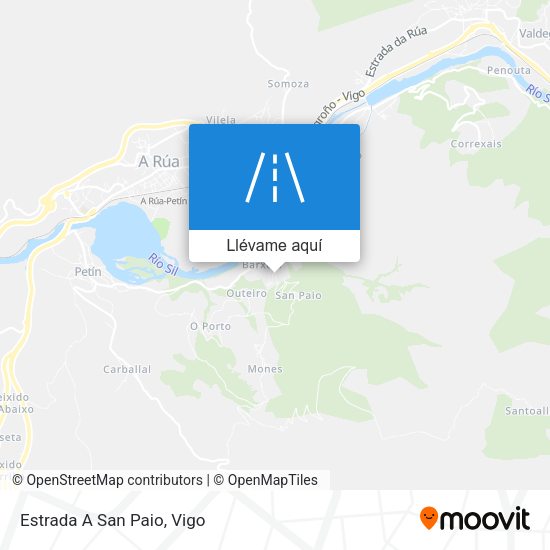Mapa Estrada A San Paio