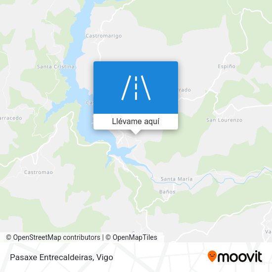Mapa Pasaxe Entrecaldeiras