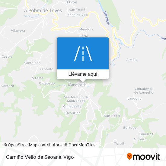 Mapa Camiño Vello de Seoane