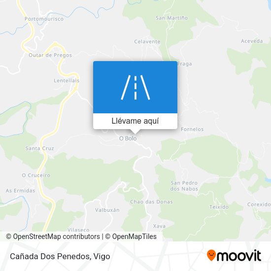 Mapa Cañada Dos Penedos