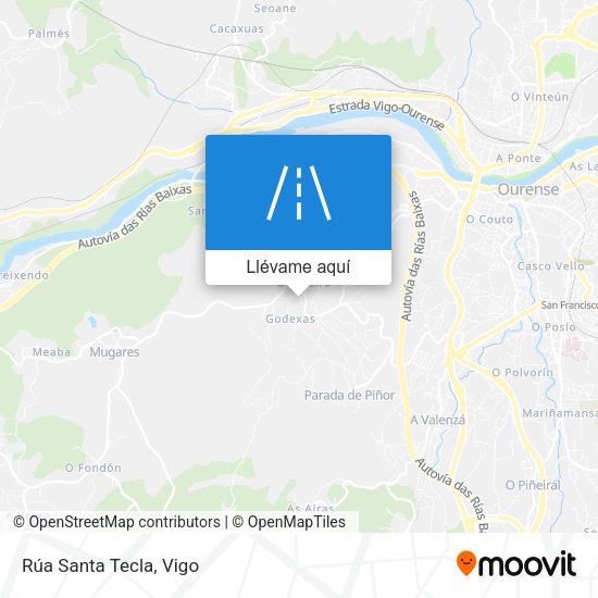 Mapa Rúa Santa Tecla