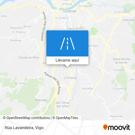 Mapa Rúa Lavandeira