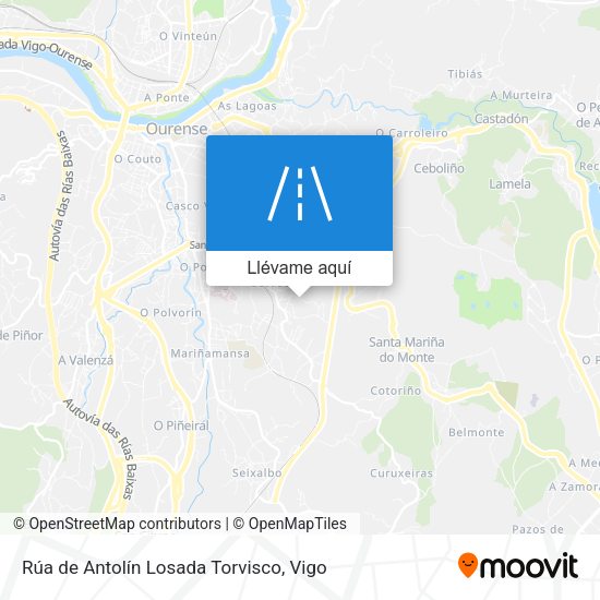 Mapa Rúa de Antolín Losada Torvisco