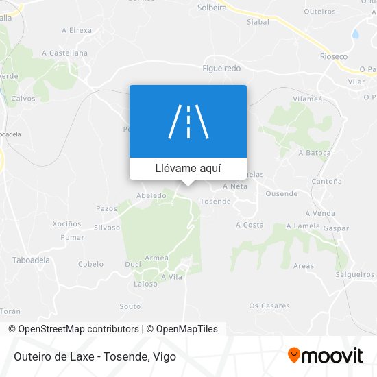 Mapa Outeiro de Laxe - Tosende
