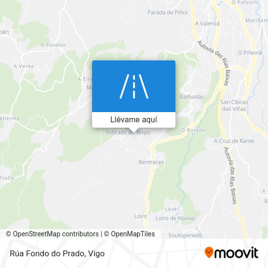 Mapa Rúa Fondo do Prado