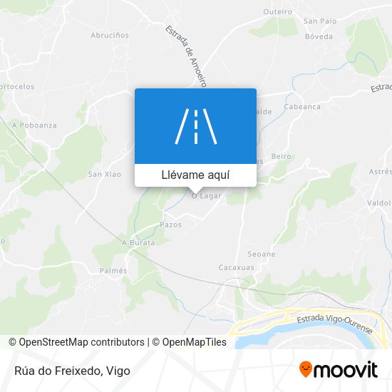 Mapa Rúa do Freixedo