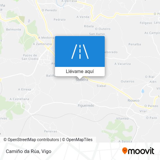 Mapa Camiño da Rúa