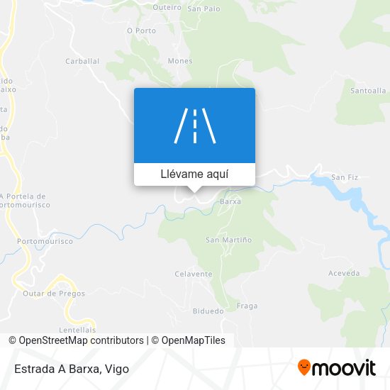 Mapa Estrada A Barxa