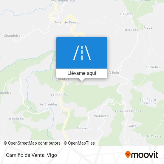 Mapa Camiño da Venta