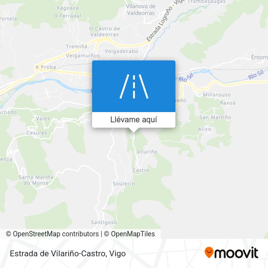 Mapa Estrada de Vilariño-Castro