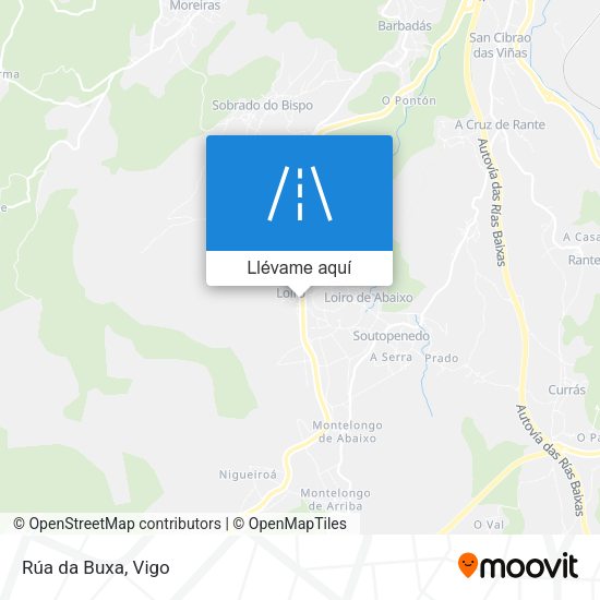 Mapa Rúa da Buxa