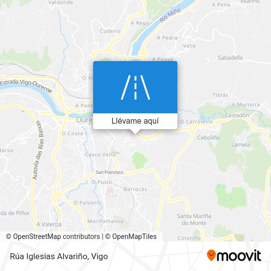 Mapa Rúa Iglesias Alvariño