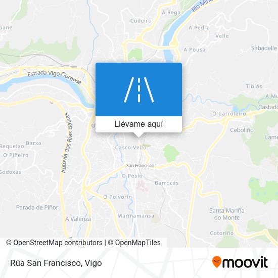 Mapa Rúa San Francisco