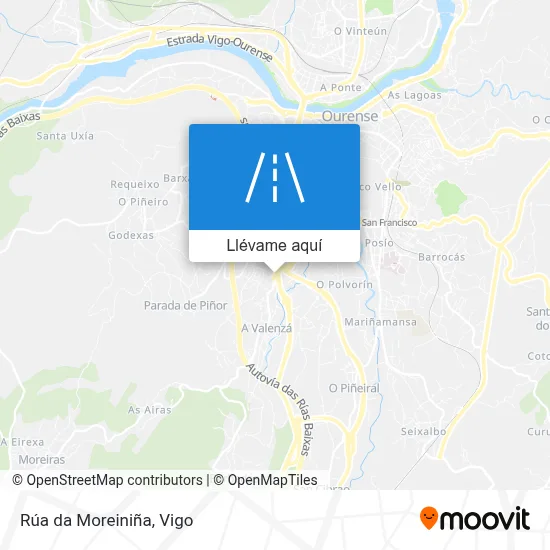 Mapa Rúa da Moreiniña