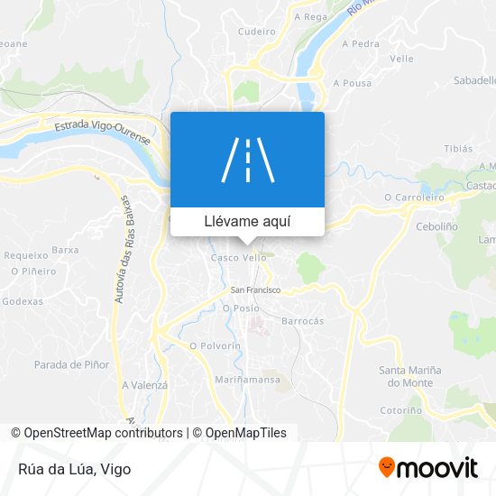 Mapa Rúa da Lúa