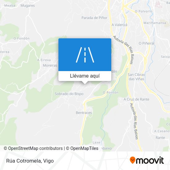 Mapa Rúa Cotromela