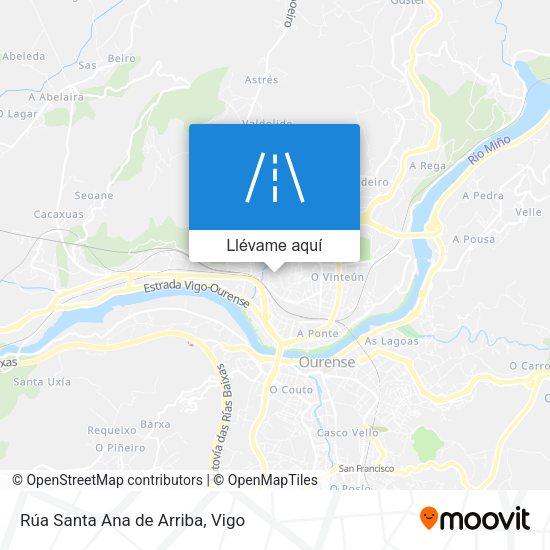 Mapa Rúa Santa Ana de Arriba