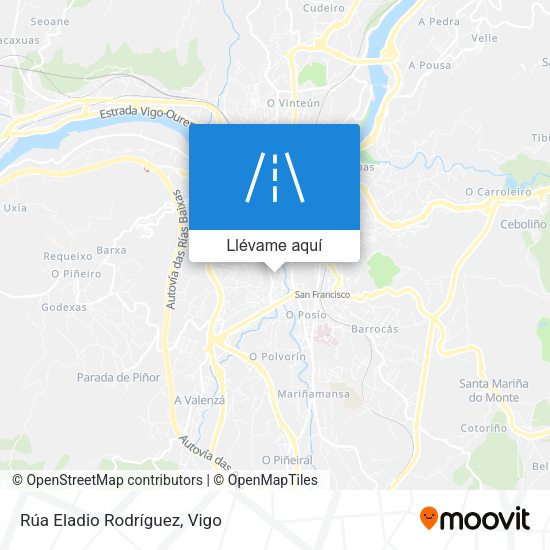 Mapa Rúa Eladio Rodríguez