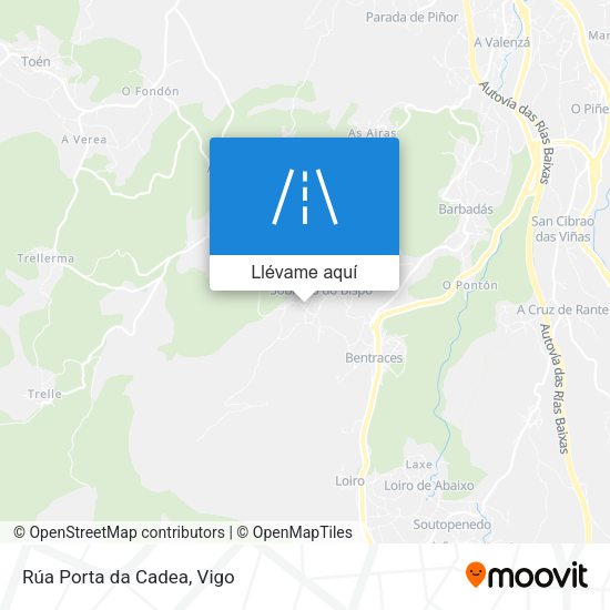 Mapa Rúa Porta da Cadea