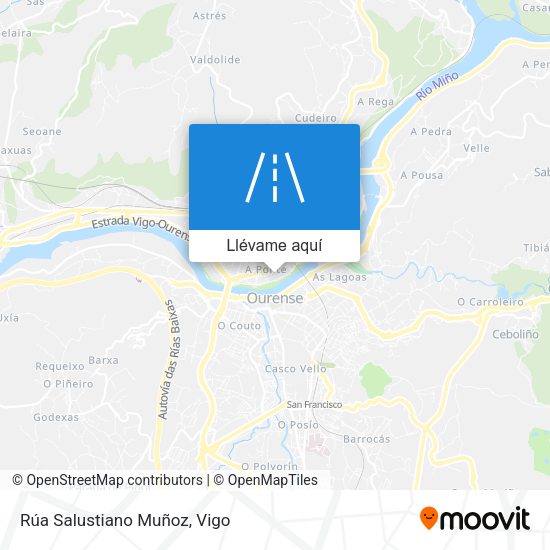 Mapa Rúa Salustiano Muñoz