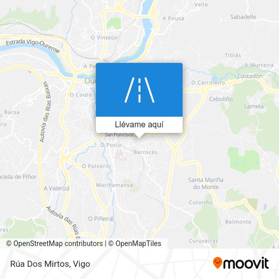 Mapa Rúa Dos Mirtos