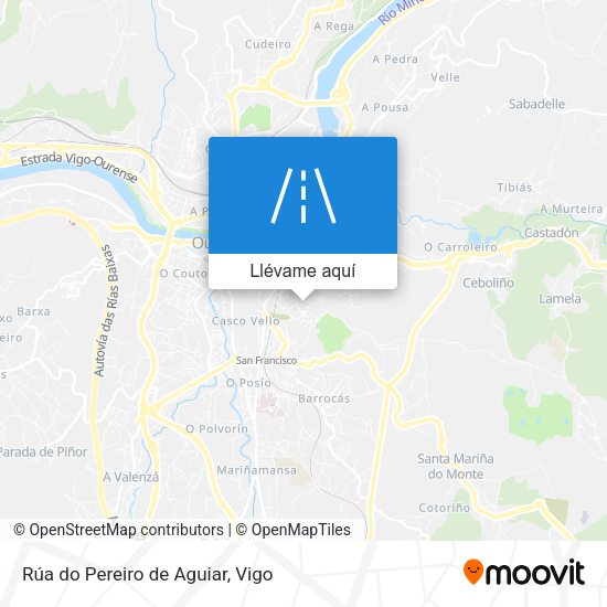 Mapa Rúa do Pereiro de Aguiar
