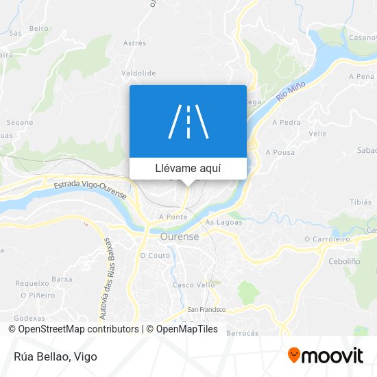 Mapa Rúa Bellao
