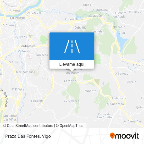 Mapa Praza Das Fontes
