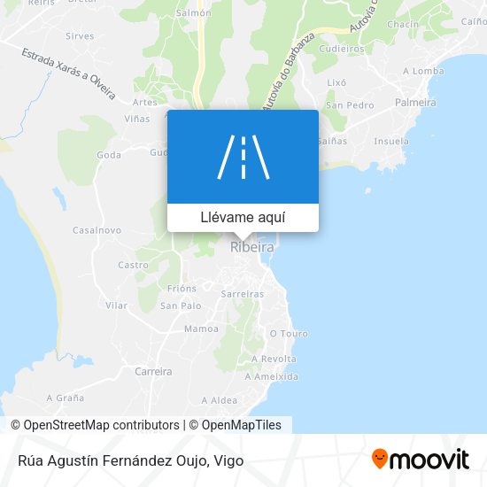 Mapa Rúa Agustín Fernández Oujo