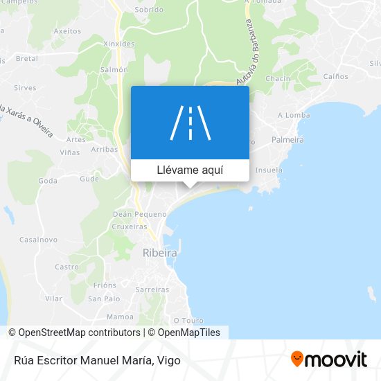 Mapa Rúa Escritor Manuel María