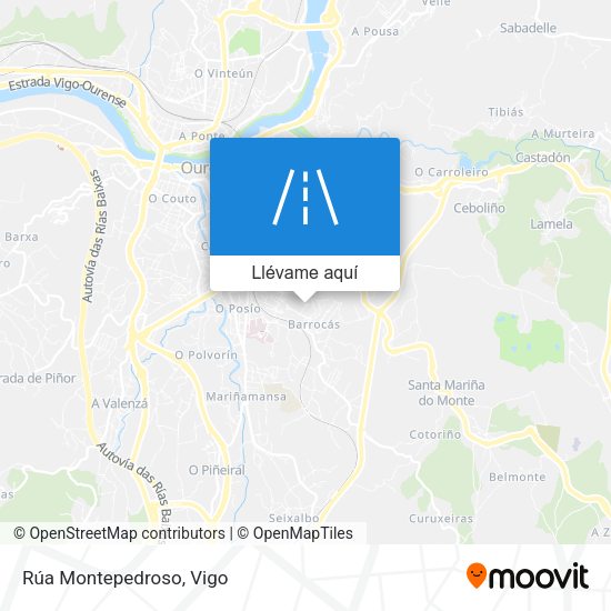 Mapa Rúa Montepedroso