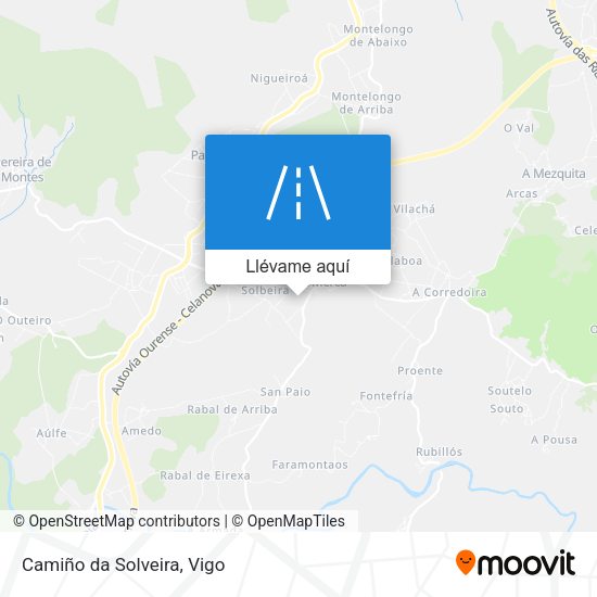 Mapa Camiño da Solveira