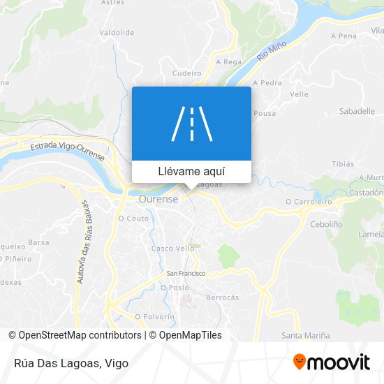 Mapa Rúa Das Lagoas