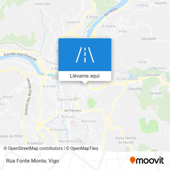 Mapa Rúa Fonte Monte