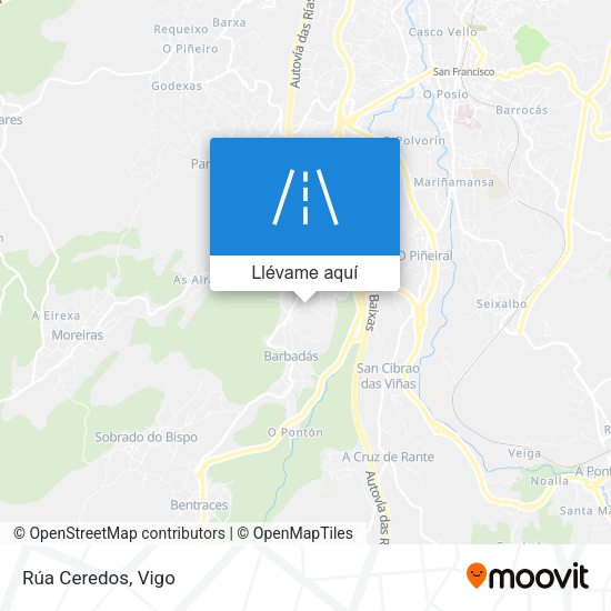 Mapa Rúa Ceredos