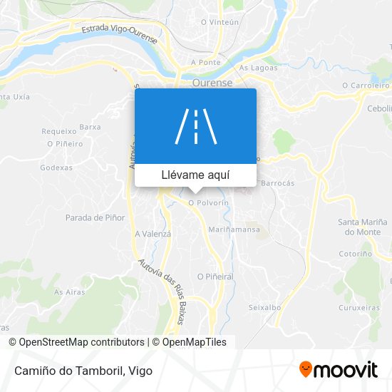 Mapa Camiño do Tamboril